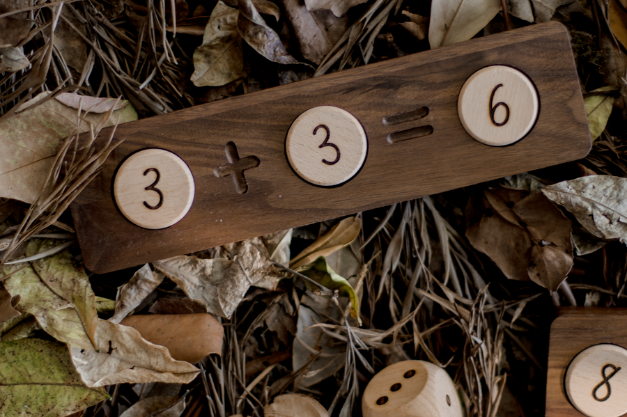 Reversible Math Tray + Tokens