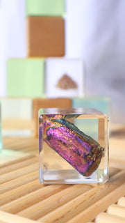 Tourmaline Crystal Specimen Cube