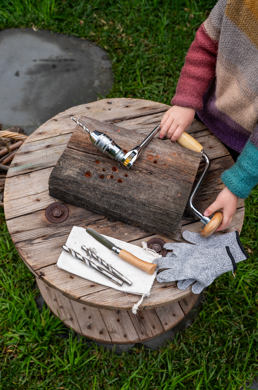 Hand Drill + Bits