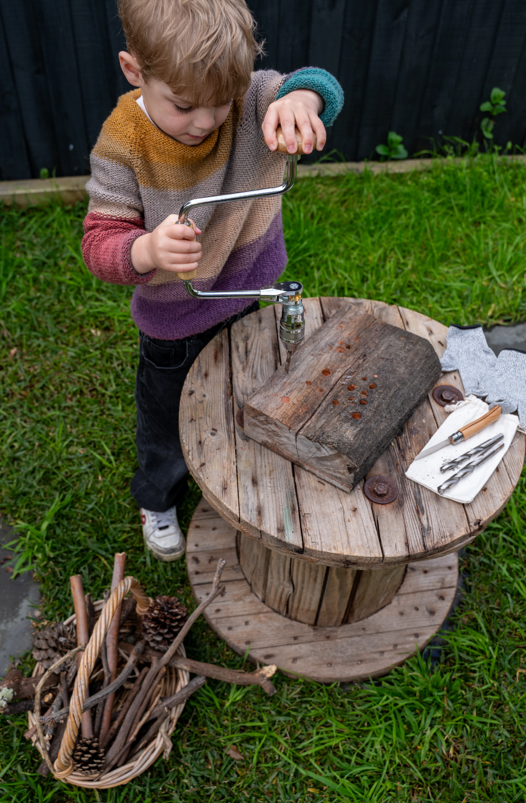 Hand Drill + Bits