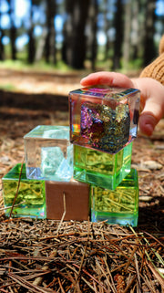 Tourmaline Crystal Specimen Cube - Our Earth Life