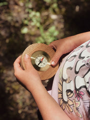 Wooden Compass - Our Earth Life