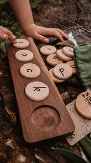 'Almost Perfect' Wooden Word Building Tray Only