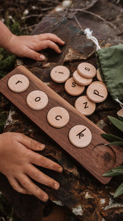 'Almost Perfect' Wooden Word Building Tray Only